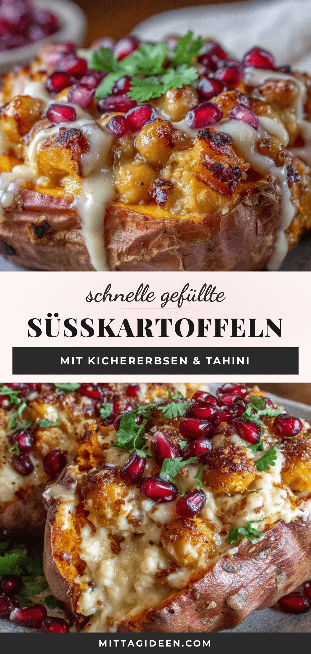 gefüllte Süßkartoffeln recipe